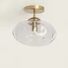 Deckenleuchte Metall und Glas Halych Transparent Produktbild-Vorschau 3
