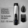 Tondeuse à barbe rechargeable noir - Babyliss For Men - Voir les images du produit 9
