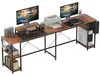 HOMCOM L-vormig bureau, 168 x 120 cm, hoekbureau met Productafbeelding-voorbeeld 1