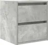 vidaXL Wand-Nachttisch Betongrau 38x34x40 cm Produktbild-Vorschau 2