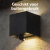 Calex Bari Wandleuchte, für Außen & Innen, warmweißes Up & Produktbild-Vorschau 5