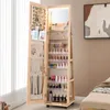 COSTWAY, šatňová skrinka s zrkadlom na kolieskach, Náhľad obrázku produktu 2
