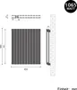 SONNI 630×850mm Anthrazit Doppellagig Paneelheizkörper Produktbild-Vorschau 7