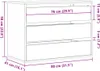 Kommode Artisan-Eiche 80x41x58 cm Holzwerkstoff Produktbild-Vorschau 7