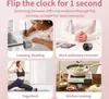 Collage of four scenes showing a portable timer being used in different scenarios: learning, work, yoga, and cooking. Podgląd zdjęcia produktu