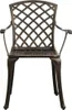 vidaXL Set bistrot 3 pezzi in alluminio fuso bronzo Anteprima dell’immagine prodotto 2