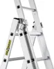 Close-up view of the joint mechanism of an aluminum ladder. Podgląd zdjęcia produktu