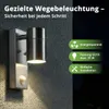 Grafner® Edelstahl Wandlampe mit Bewegungsmelder 26BPIR Produktbild-Vorschau 2