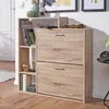 ® Moderner Schuhkipper SAMO Holz 2 Fächer Sonoma Eiche 12 Produktbild-Vorschau 13