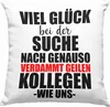 Jobwechsel Deko-Kissen mit Füllung 40x40 Geschenk Kollegin Produktbild-Vorschau 1