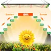 A grow light illuminating plants, with diagrams showing light intensity. Náhľad obrázku produktu