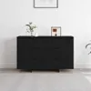 vidaXL Dressoir, zwart, eikenlook, 120 x 41 x 75 cm, Productafbeelding-voorbeeld 4