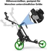 GOPLUS Faltbar Golftrolley mit 3 Rädern, 4 Produktbild-Vorschau 4