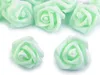 10 x Deko Rose / Rosenblüte / Rosenkopf 4cm, mintgrün Produktbild-Vorschau