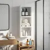 vidaXL Badezimmer-Wandschrank Weiß 20 x 10 x 50 cm Produktbild-Vorschau 4