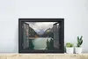 MuchoWow® MuchoWow® Gerahmtes Poster Aussicht - Berg - See Produktbild-Vorschau 4