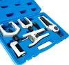A set of car repair tools, specifically ball joint separators, laid out in a blue plastic case. Produktbild-Vorschau
