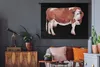 MuchoWow® Wandteppich Wandbehang Kuh - Zeichnung - Schwarz Produktbild-Vorschau 5