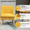HOMCOM Jídelní židle s područkou Židle do obývacího pokoje Náhled obrázku produktu 4