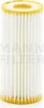 A white oil filter with yellow accents on a white background. Produktbild-Vorschau