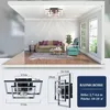 ZMH Deckenventilator LED Beleuchtung 6 Gang Produktbild-Vorschau 4