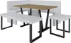 Eckbank AKIKO METAL mit Tisch und B nken 196x142 rechts - Produktbild-Vorschau 1