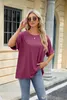 ASKSA Damen T-Shirt Sommer Kurzarm Oversized Rundhals Produktbild-Vorschau 4