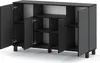 STIV Möbel | Commode 140x35x80 cm Gris Mat | 4 portes | Voir les images du produit 2