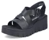 Rieker Damen Keilsandalette mit Plateau und gekreuzten Produktbild-Vorschau 9