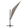 vidaXL Parasol avec mât en aluminium 4 couches Taupe Voir les images du produit 2