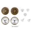 10 boutons jeans vintage, 20mm, avec bordure de fil, type Voir les images du produit 4