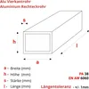 GAL-INDUSTRIAL | Alu vierkantrohr - 30x30x3 mm - 120 cm – Produktbild-Vorschau 2