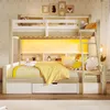 A bunk bed in a child's bedroom with decorative wall art and lighting. Anteprima dell’immagine prodotto