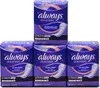 A stack of Always Discreet incontinence pad packages. Produktbild-Vorschau
