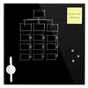 Glasmagnettafel 45x45cm Schwarz Produktbild-Vorschau 3