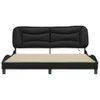 CLORIS Bettgestell mit LED Schwarz 180x200 cm Kunstleder Produktbild-Vorschau 6