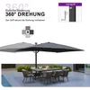 PURPLE LEAF Ampelschirm Rechteckiger Aluminium Produktbild-Vorschau 3