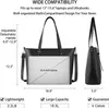 NUBILY Handtasche Damen 15.6 Zoll Kunstleder Schwarz Groß Produktbild-Vorschau 4