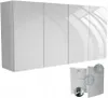 wisząca szafka łazienkowa do łazienki 120x60 (2x60) biały Podgląd zdjęcia produktu 1