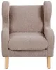 BELIANI Kindersessel Taupe Bouclé-Stoffbezug mit Armlehnen Produktbild-Vorschau 5