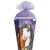 ROTH Schultüte groß Blumenpferde Glitter 85 cm eckig Produktbild-Vorschau 2
