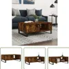 The Living Store Couchtisch Räuchereiche 90x60x35 cm Produktbild-Vorschau 8