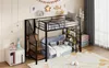Sweiko Lit surélevé 90x200, avec escalier de sécurité, Voir les images du produit 11
