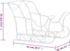 vidaXL Weihnachtsdekoration Rentiere & Schlitten 280x28x55 Produktbild-Vorschau 6