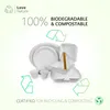 Love Nature Tazza da condimento biologica in polpa di canna Anteprima dell’immagine prodotto 4