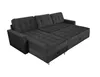 Skandinavisches Ecksofa David mit Hocker in Schwarz Kronos Produktbild-Vorschau 2