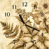 Wanduhr aus Glas mit Motiv Blumenblatt Kunstwerk- 30 x 30 Produktbild-Vorschau 1