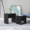 sada konferenčných stolíkov vidaXL čierna 48x30x45 cm Náhľad obrázku produktu 2