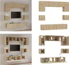 vidaXL 8 tlg. TV Schrank Set Sonoma Eiche Holzwerkstoff - Produktbild-Vorschau 1