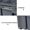 HOMCOM 40L Einbaumülleimer Unterschrank ausziehbarer Produktbild-Vorschau 6